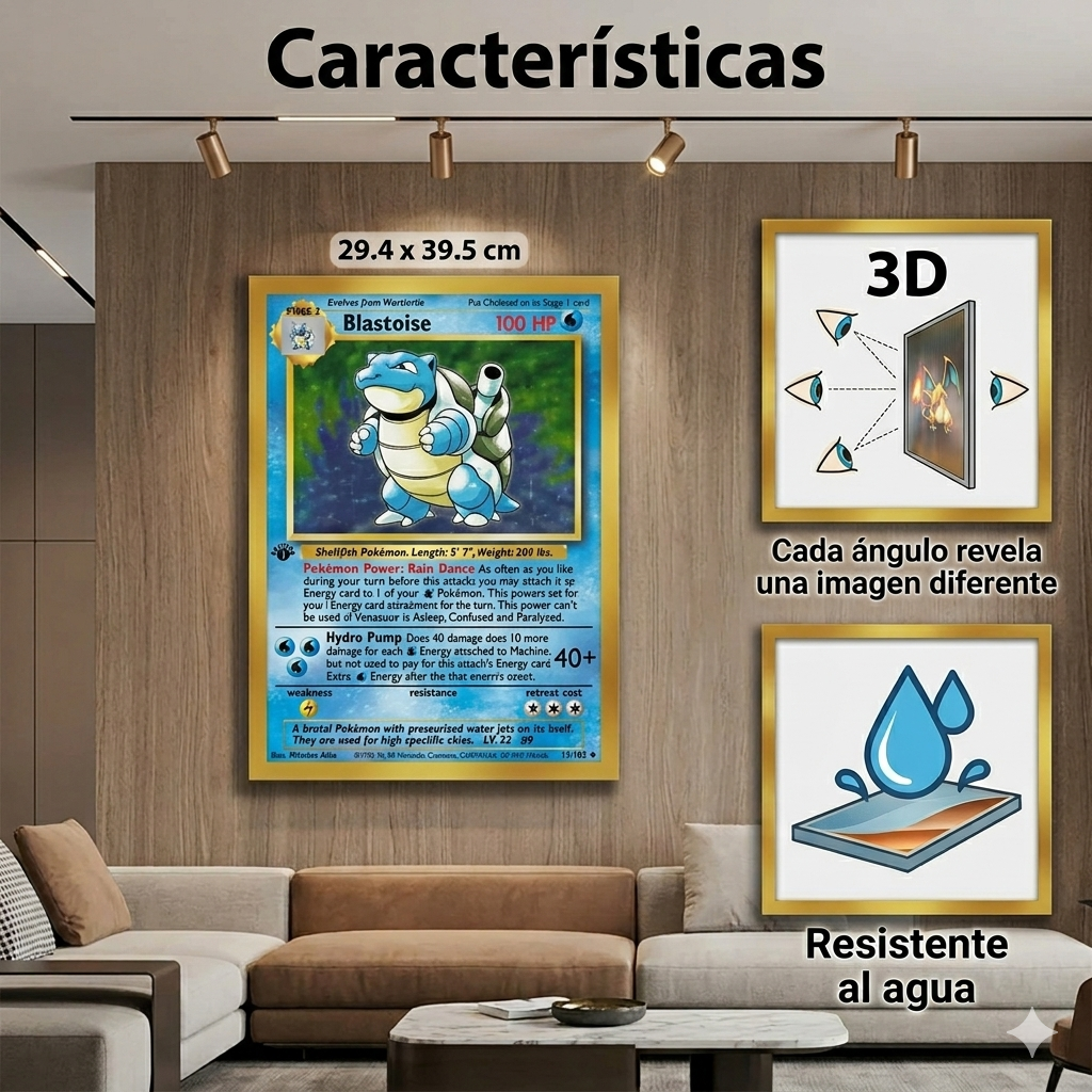 Póster lenticular 3D Anime